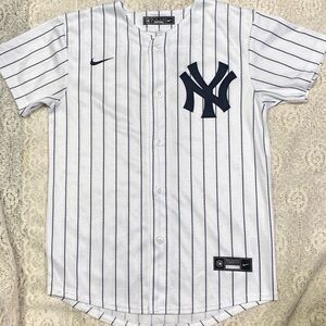 Nike White Pinstripe Jersey